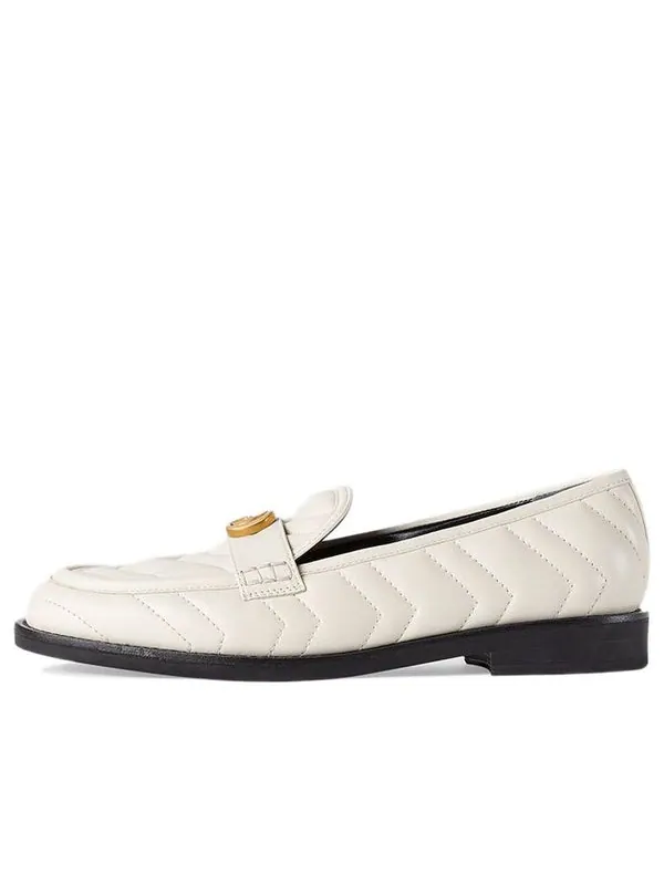 Кроссовки loafer with double g 'white' Gucci — изображение 1 из 4, белый