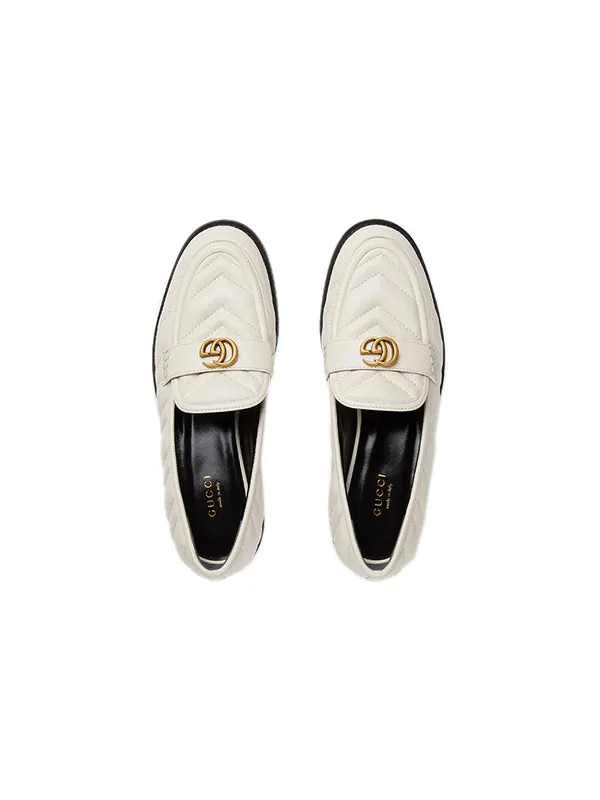 Кроссовки loafer with double g 'white' Gucci — изображение 4 из 4, белый