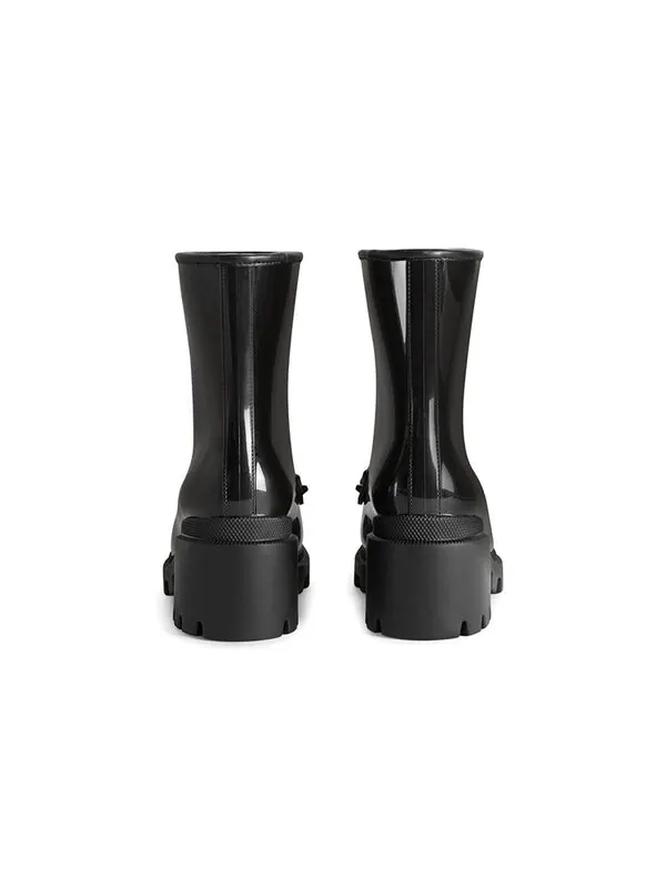 Кроссовки horsebit ankle boot 'black' Gucci — изображение 4 из 4, черный