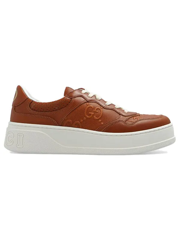Кроссовки chunky b gg sneakers 'brown white' Gucci — изображение 2 из 4, коричневый/белый