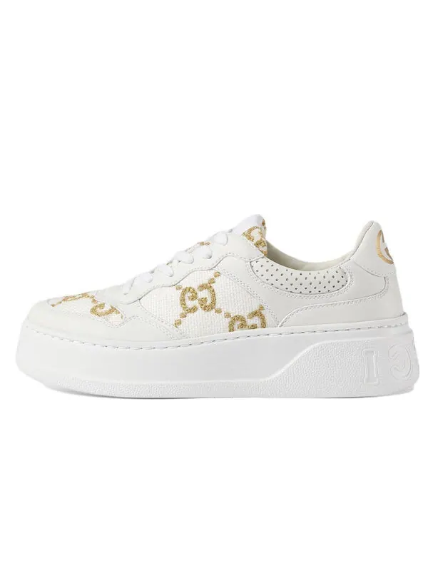 Кроссовки gg sneaker 'white leather' Gucci — изображение 1 из 4, белый