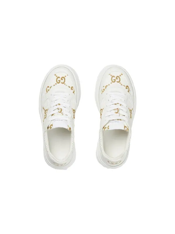 Кроссовки gg sneaker 'white leather' Gucci — изображение 2 из 4, белый