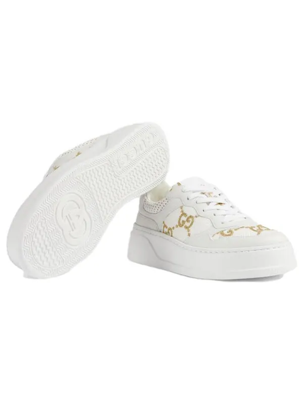 Кроссовки gg sneaker 'white leather' Gucci — изображение 4 из 4, белый