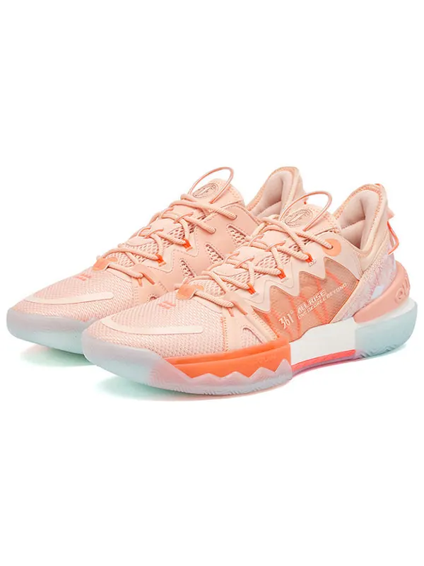 Кроссовки burning battle 2.0 prm 'orange pink' 361 Degrees — изображение 3 из 4, оранжевый/розовый