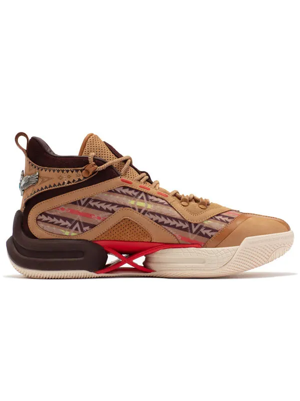 Кроссовки ag2x aaron gordon 'dark brown' 361 Degrees — изображение 2 из 4, коричневый/белый