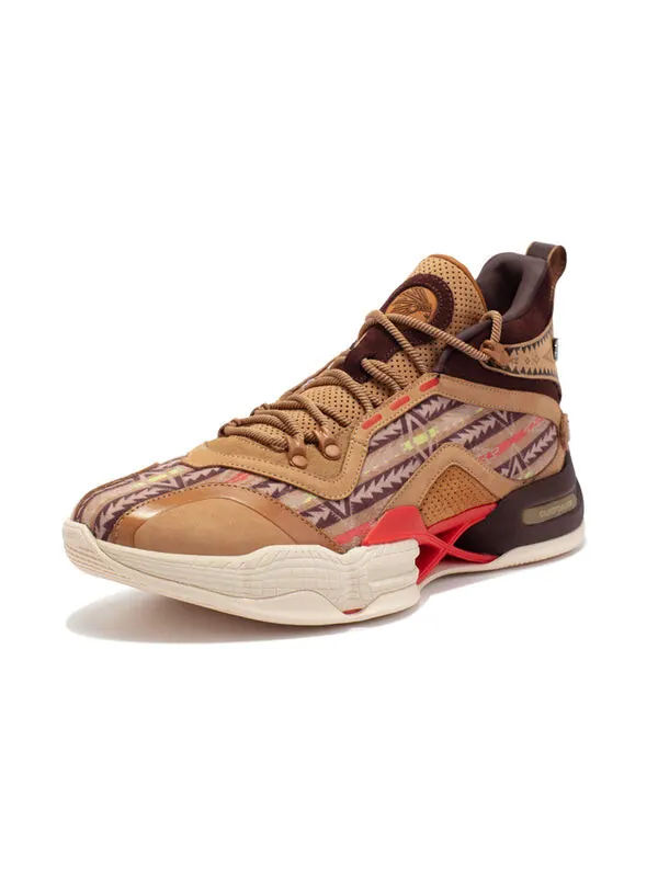 Кроссовки ag2x aaron gordon 'dark brown' 361 Degrees — изображение 3 из 4, коричневый/белый
