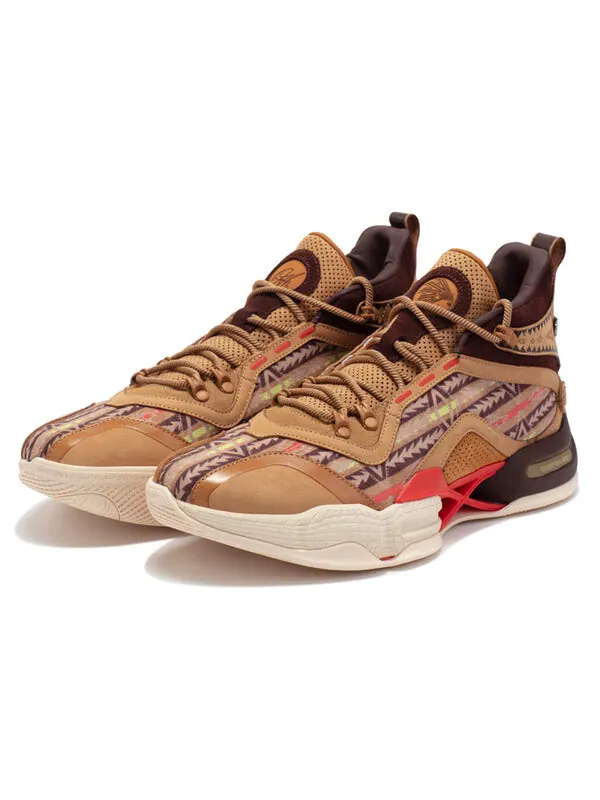 Кроссовки ag2x aaron gordon 'dark brown' 361 Degrees — изображение 4 из 4, коричневый/белый
