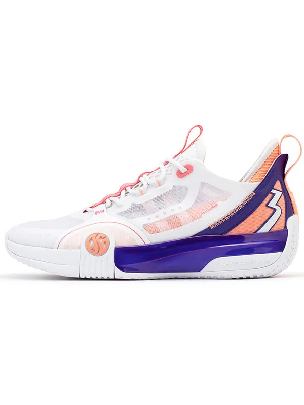 Кроссовки aaron gordon x zen 3 se 'california sunset' 361 Degrees — изображение 2 из 4, белый/фиолетовый/розовый