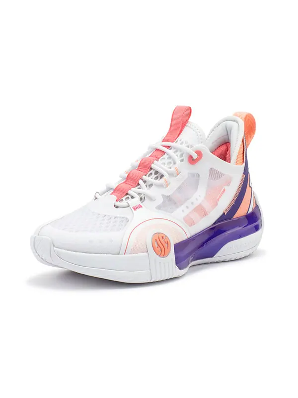 Кроссовки aaron gordon x zen 3 se 'california sunset' 361 Degrees — изображение 3 из 4, белый/фиолетовый/розовый