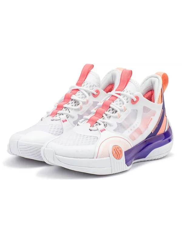 Кроссовки aaron gordon x zen 3 se 'california sunset' 361 Degrees — изображение 4 из 4, белый/фиолетовый/розовый