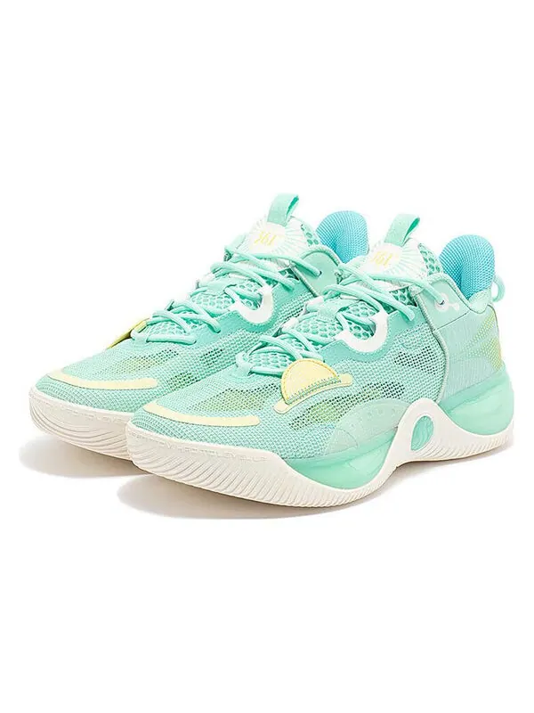 Кроссовки ag pull up aaron gordon 'neon light green' 361 Degrees — изображение 3 из 4, зеленый/белый