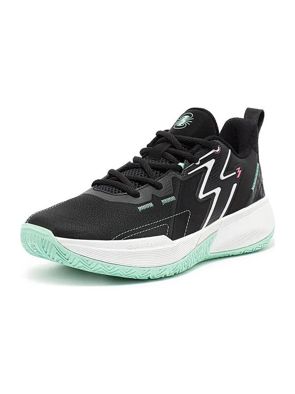 Кроссовки big3 team 'black mint green' 361 Degrees — изображение 2 из 4, черный//белый
