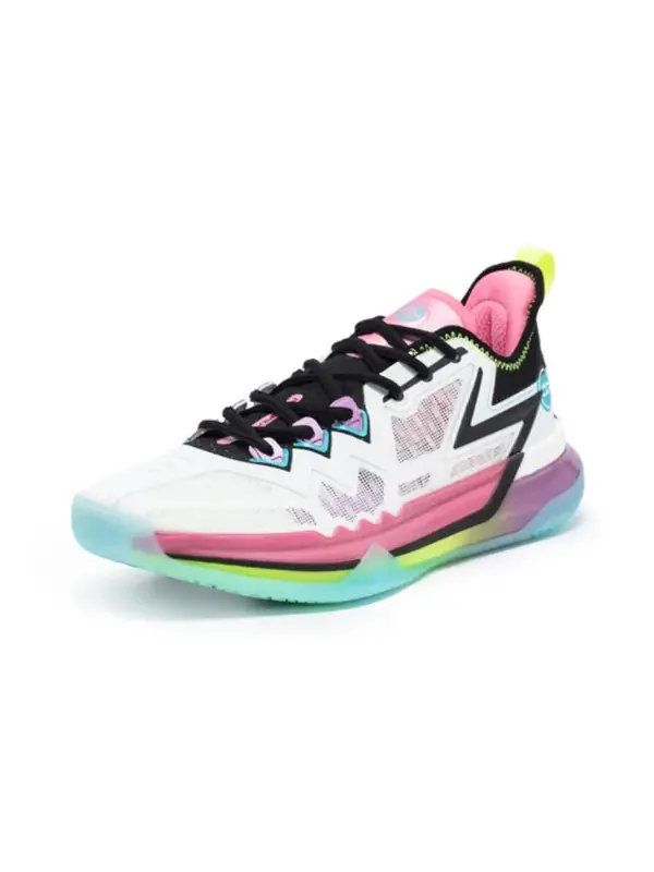 Кроссовки big3 future 'white multicolor' 361 Degrees — изображение 2 из 3, белый/розовый/синий