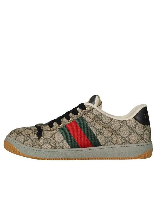 Кроссовки screener sneaker 'gg monogram - beige' Gucci — изображение 1 из 4, бежевый