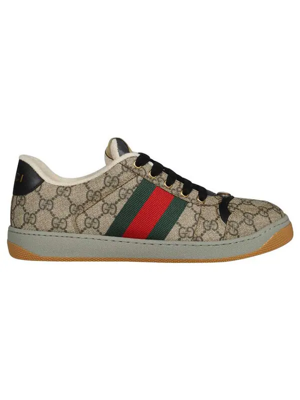 Кроссовки screener sneaker 'gg monogram - beige' Gucci — изображение 2 из 4, бежевый