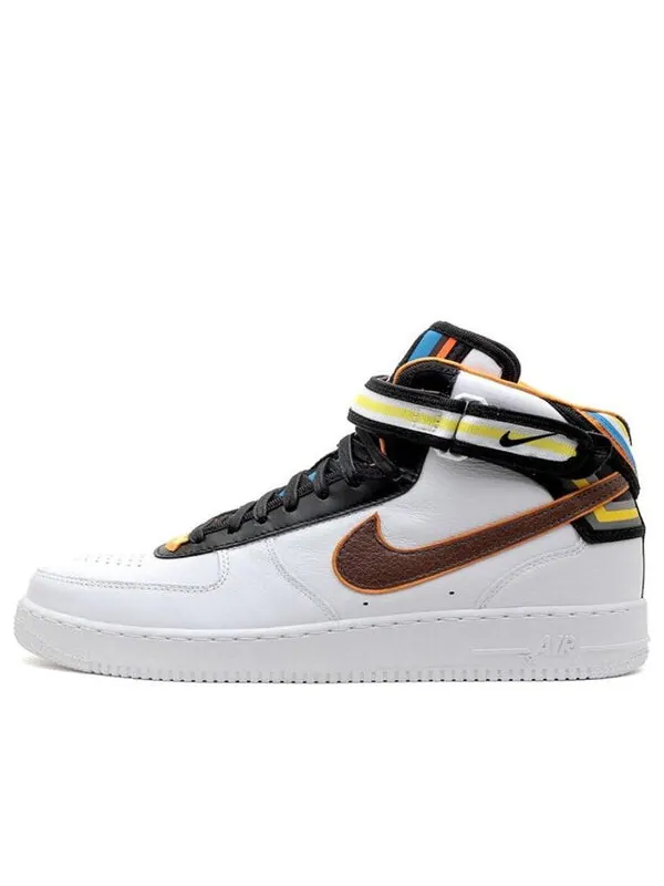 Кроссовки x riccardo tisci air force 1 mid sp Nike — изображение 1 из 3, белый/коричневый