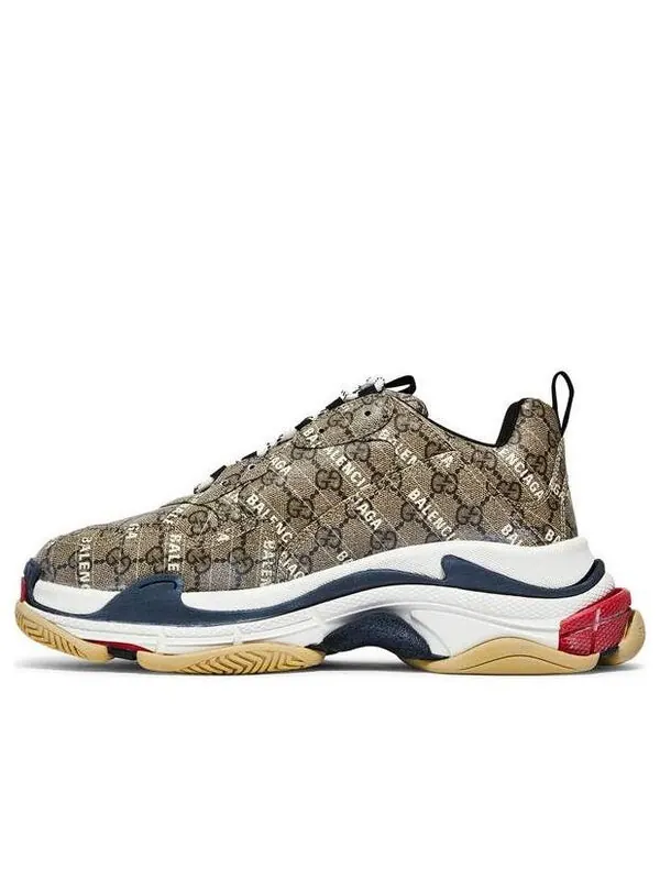 Кроссовки the hacker project triple s x gucci Balenciaga — изображение 1 из 1, бежевый