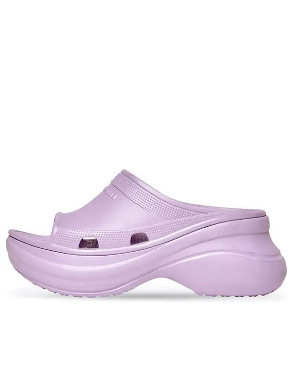 Тапочки x crocs pool slides 'light purple' Balenciaga — изображение 1 из 4, светлый фиолетовый