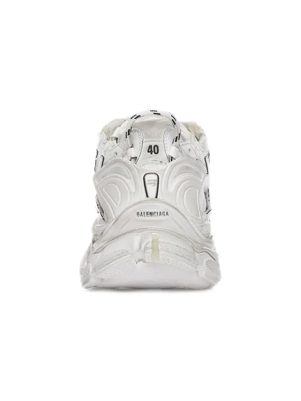 Кроссовки runner sneaker 'worn-out white' Balenciaga — изображение 4 из 4, белый/черный
