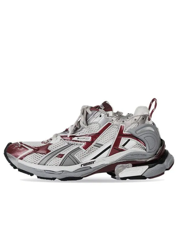 Кроссовки runner sneakers 'grey burgundy mesh and nylon' Balenciaga — изображение 1 из 4