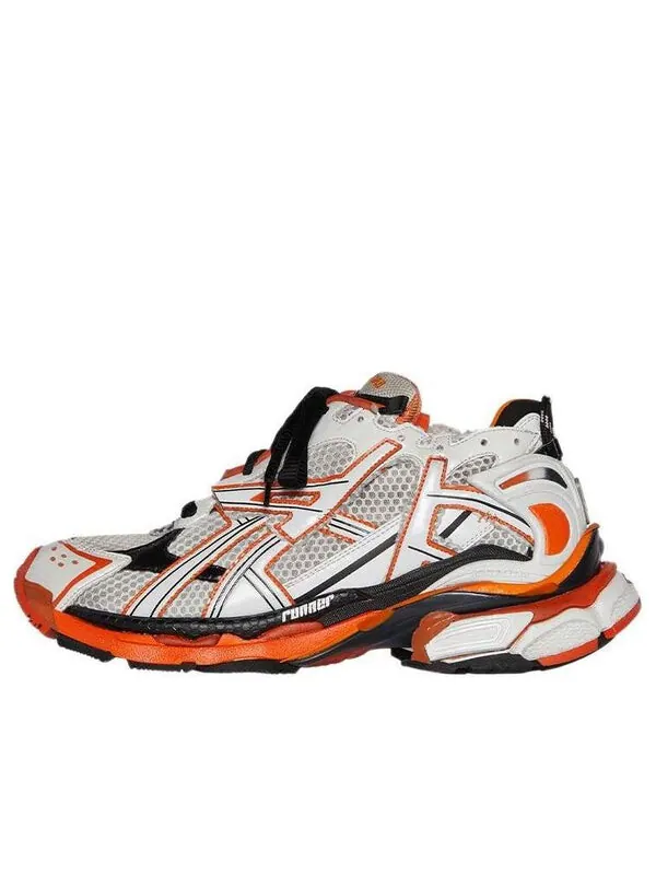 Кроссовки runner 'white orange' Balenciaga — изображение 1 из 4, белый/черный/оранжевый