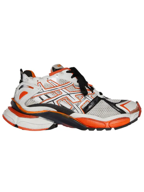 Кроссовки runner 'white orange' Balenciaga — изображение 2 из 4, белый/черный/оранжевый