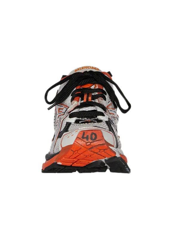 Кроссовки runner 'white orange' Balenciaga — изображение 3 из 4, белый/черный/оранжевый