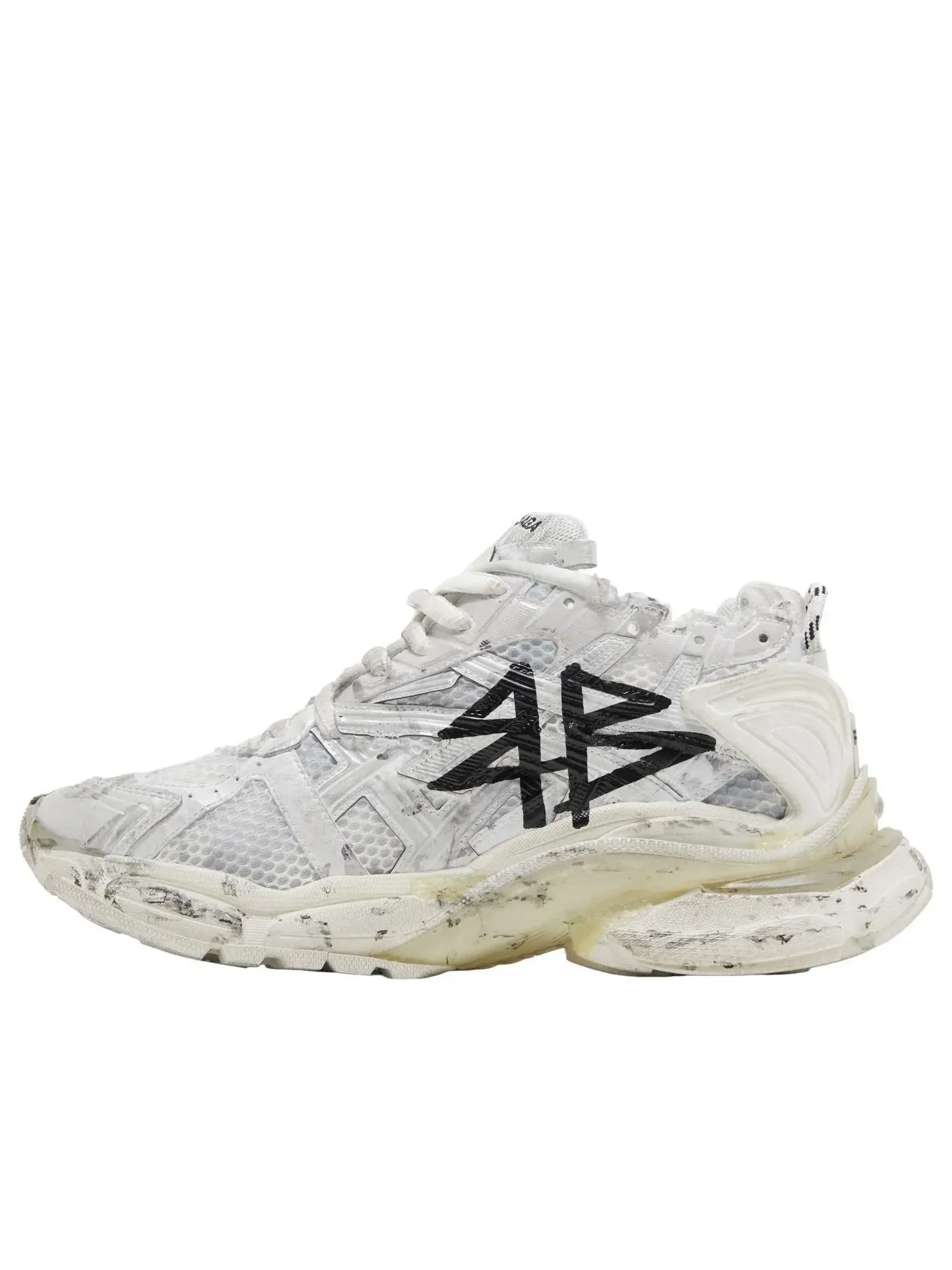 Мужские кроссовки с принтом Graffiti Balenciaga Runner