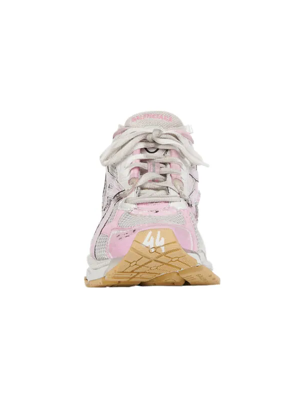 Кроссовки runner sneakers 'white baby pink mesh and nylon' Balenciaga — изображение 3 из 4, белый/коричневый/розовый