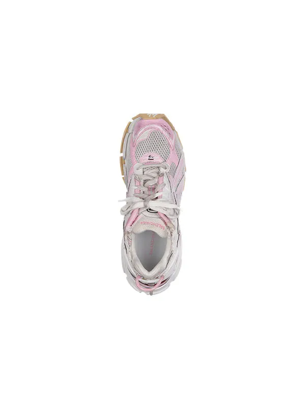 Кроссовки runner sneakers 'white baby pink mesh and nylon' Balenciaga — изображение 4 из 4, белый/коричневый/розовый