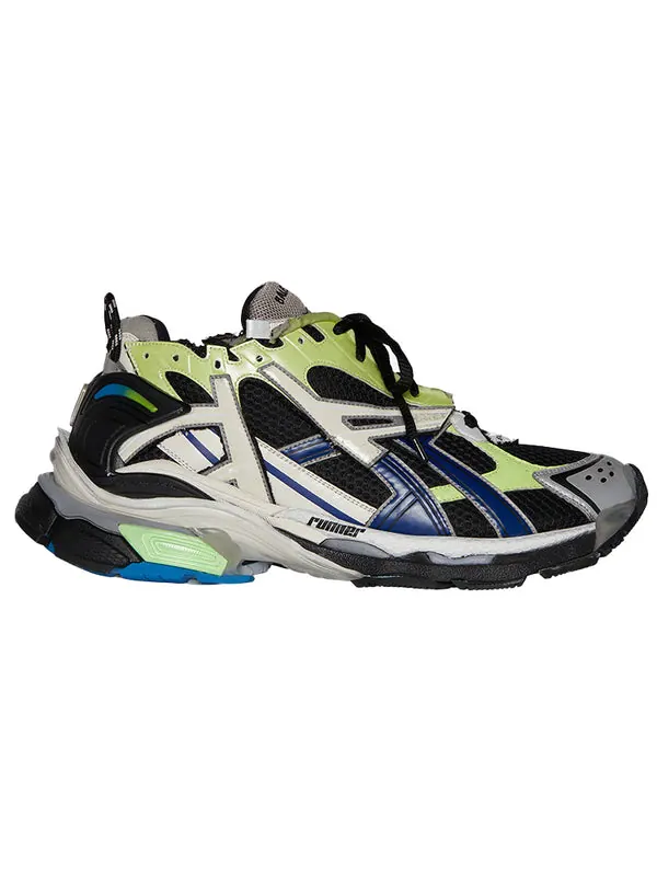 Кроссовки runner sneaker 'grey blue green' Balenciaga — изображение 2 из 4, серый