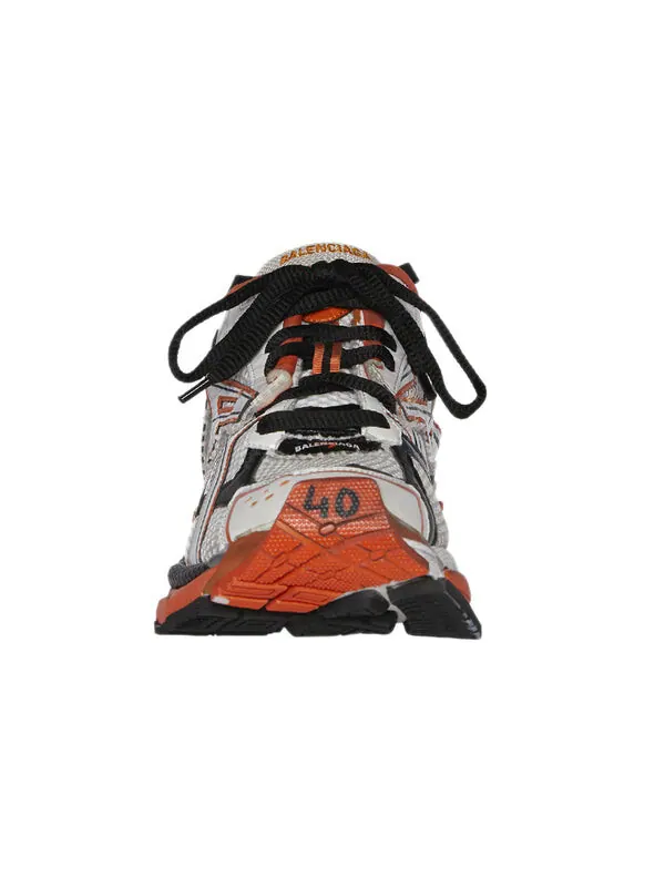 Кроссовки runner sneakers 'white orange black' Balenciaga — изображение 3 из 4, белый/оранжевый/черный