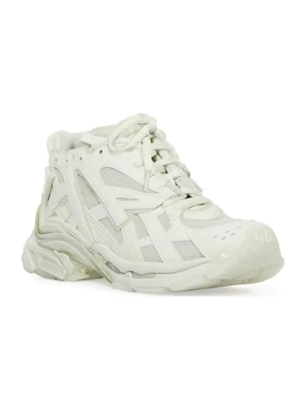 Кроссовки runner sneakers 'white mesh and nylon' Balenciaga — изображение 2 из 4, белый/черный