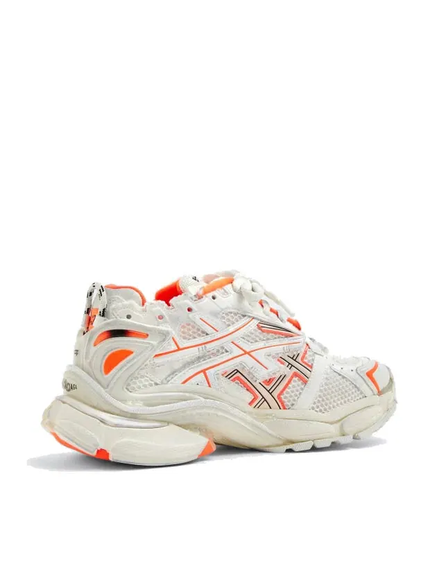 Кроссовки runner sneakers 'white fluo orange mesh and nylon' Balenciaga — изображение 4 из 4, белый/оранжевый/черный