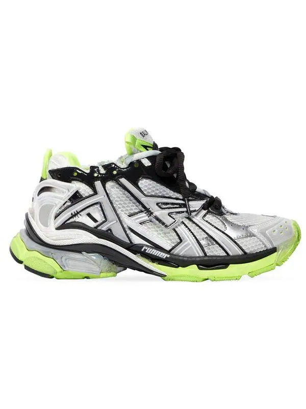 Кроссовки runner sneakers 'white black and neon yellow mesh and nylon' Balenciaga — изображение 2 из 4