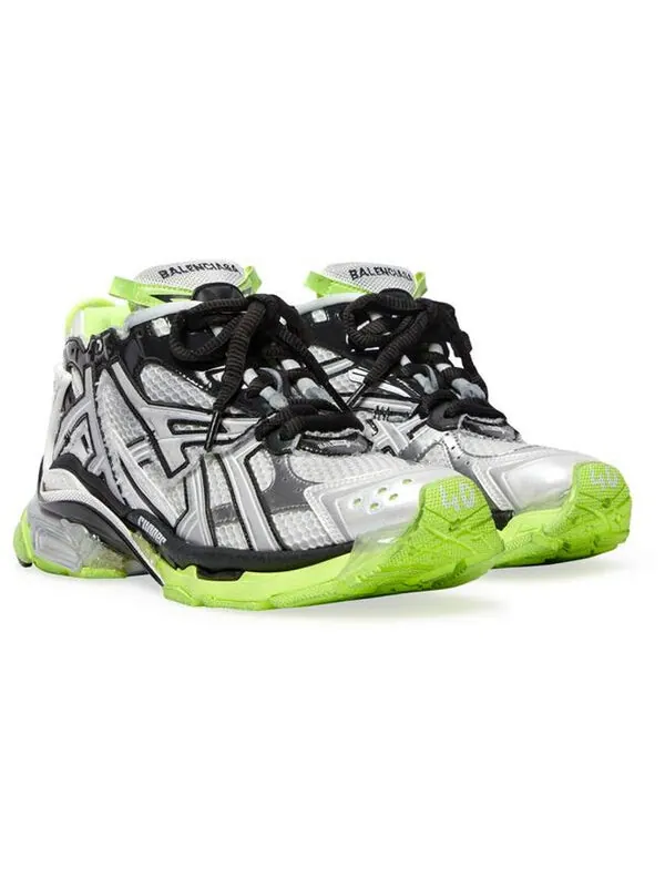 Кроссовки runner sneakers 'white black and neon yellow mesh and nylon' Balenciaga — изображение 3 из 4