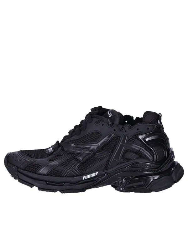 Кроссовки runner sneakers 'matte black mesh and nylon' Balenciaga — изображение 1 из 4, черный