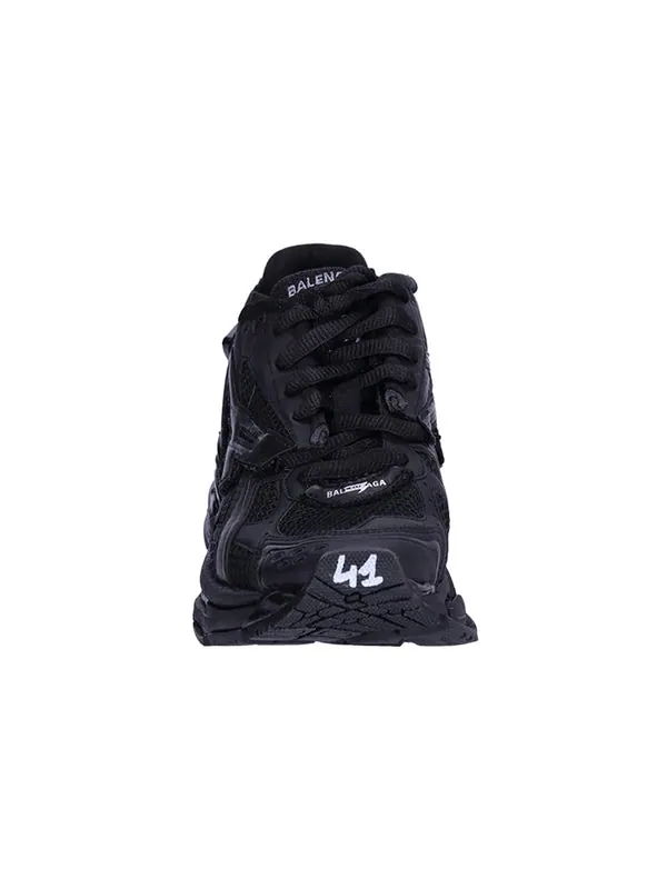 Кроссовки runner sneakers 'matte black mesh and nylon' Balenciaga — изображение 4 из 4, черный