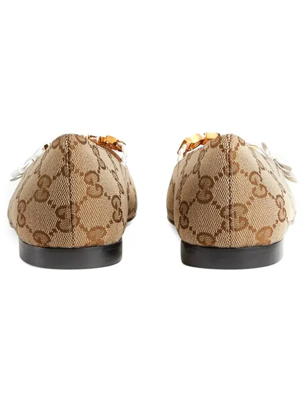 Кроссовки ballet flat 'beige' Gucci — изображение 4 из 4, бежевый