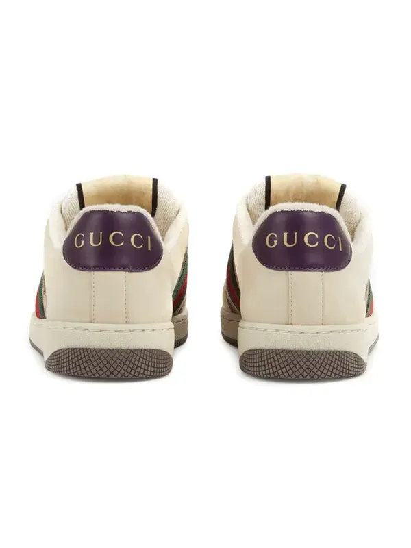 Кроссовки screener gg logo sneakers 'beige brown' Gucci — изображение 4 из 4, бежевый/коричневый