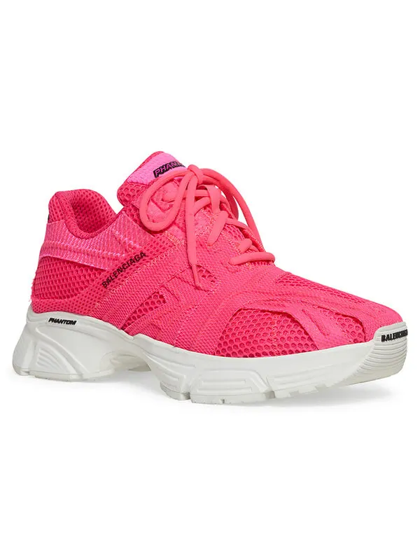Кроссовки phantom sneakers 'fluorescent pink mesh' Balenciaga — изображение 3 из 4, розовый/белый/черный