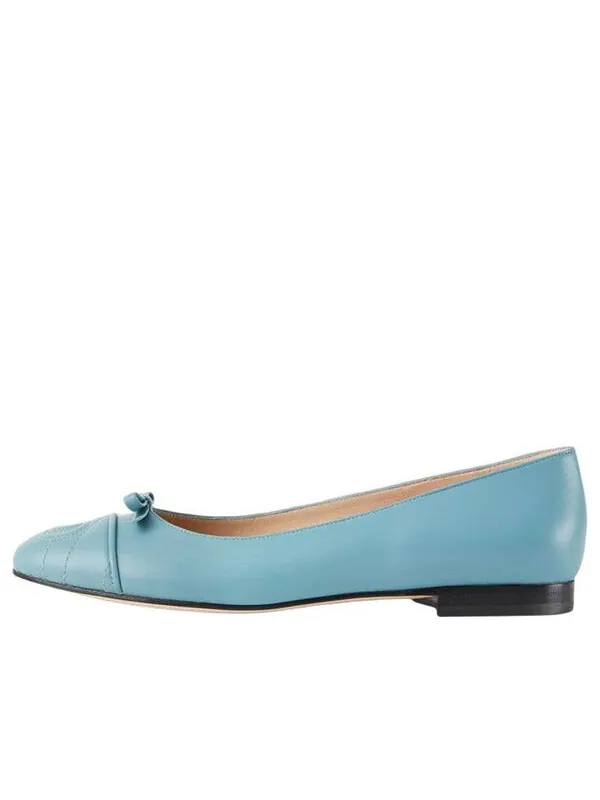 Кроссовки ballet flat with double g leather 'sweet blue' Gucci — изображение 1 из 4, синий