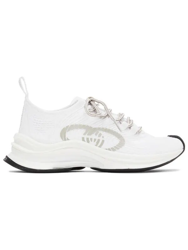 Кроссовки run sneaker 'white' Gucci — изображение 2 из 4, белый