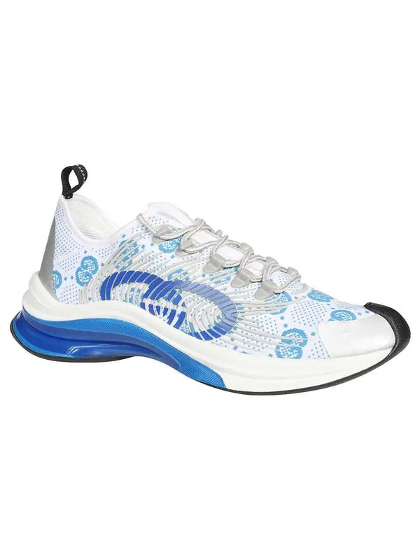 Кроссовки run sneaker 'white blue' Gucci — изображение 3 из 4, белый/синий