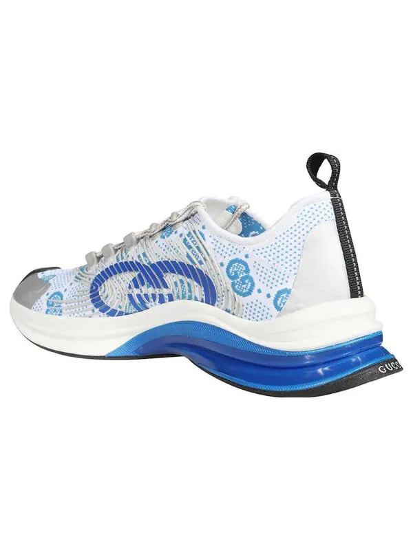 Кроссовки run sneaker 'white blue' Gucci — изображение 4 из 4, белый/синий