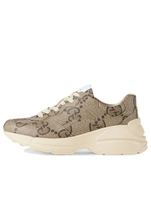 Кроссовки rhyton 100 'beige monogram' Gucci — изображение 1 из 4, бежевый