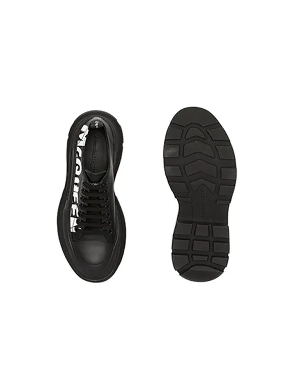 Кроссовки tread slick low lace up canvas graffiti 'black white' Alexander Mcqueen — изображение 4 из 4, черный/белый