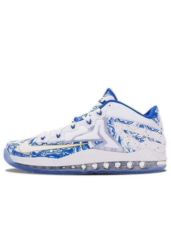 Кроссовки max lebron 11 low ch pack Nike — изображение 1 из 4, белый/синий