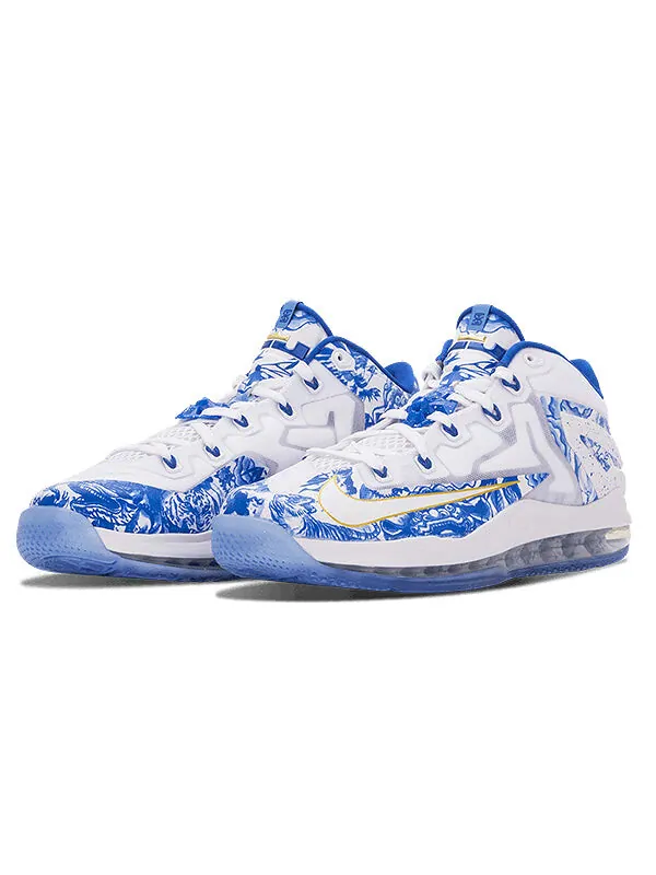 Кроссовки max lebron 11 low ch pack Nike — изображение 2 из 4, белый/синий