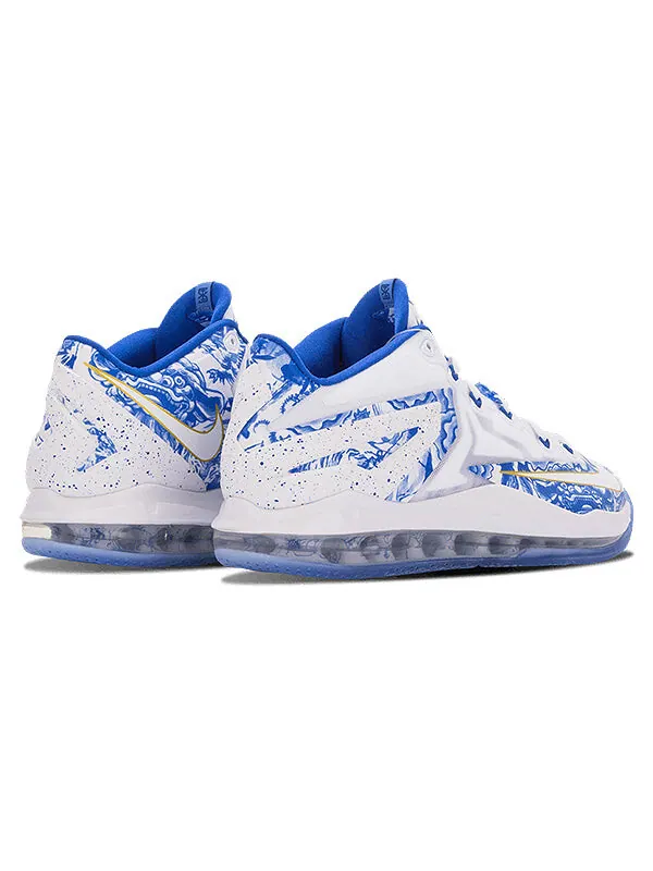 Кроссовки max lebron 11 low ch pack Nike — изображение 3 из 4, белый/синий